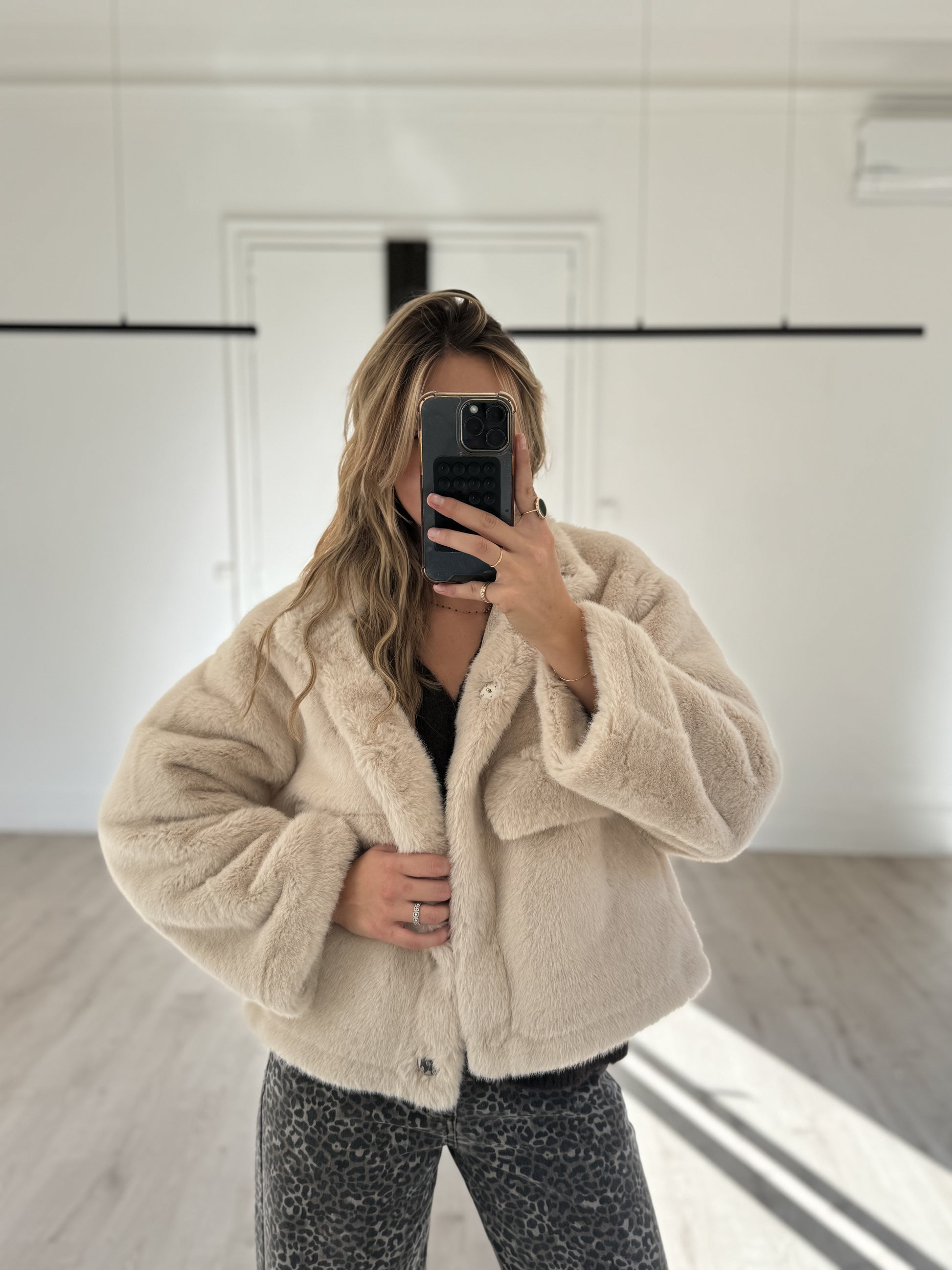 fourrure "capu" écru