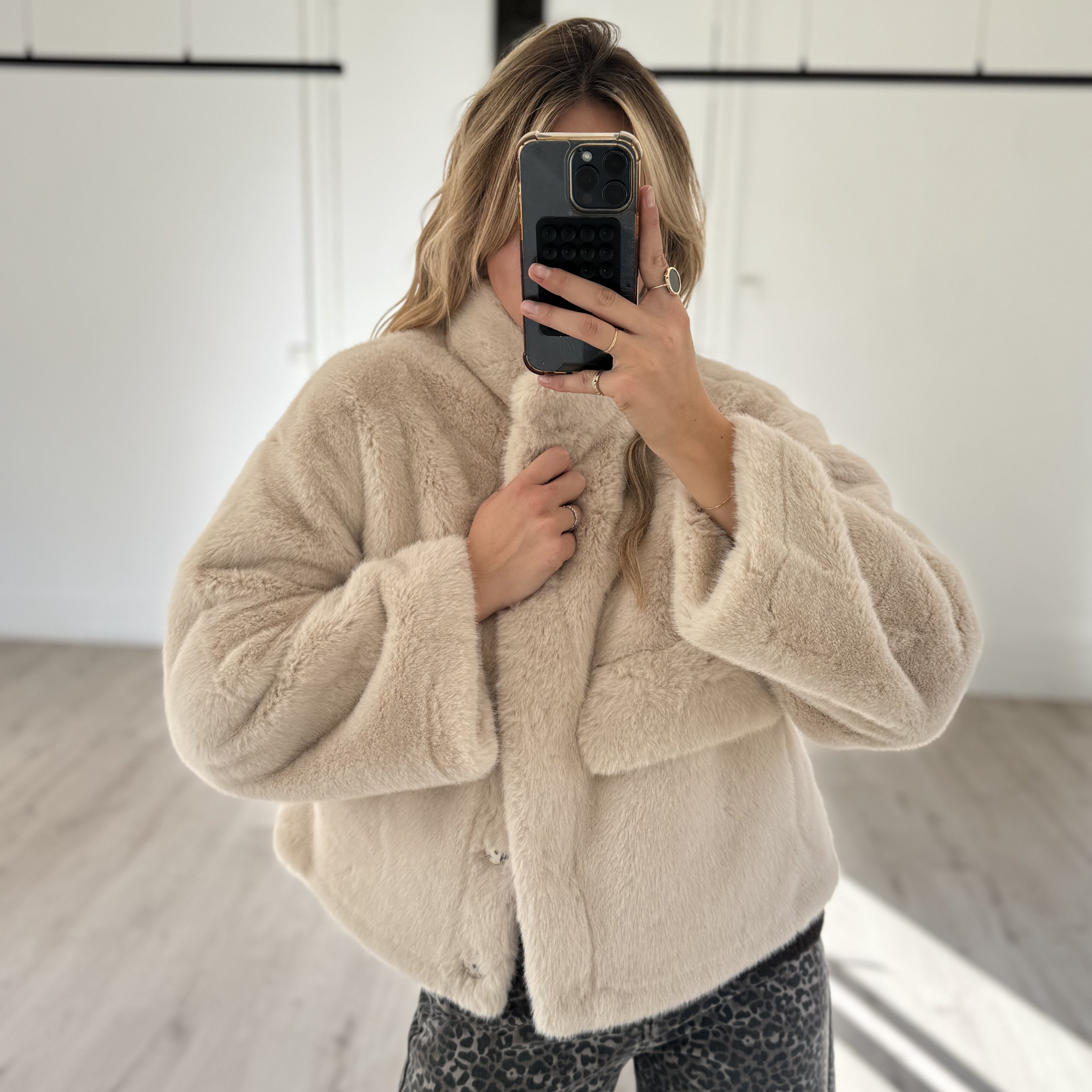 fourrure "capu" écru