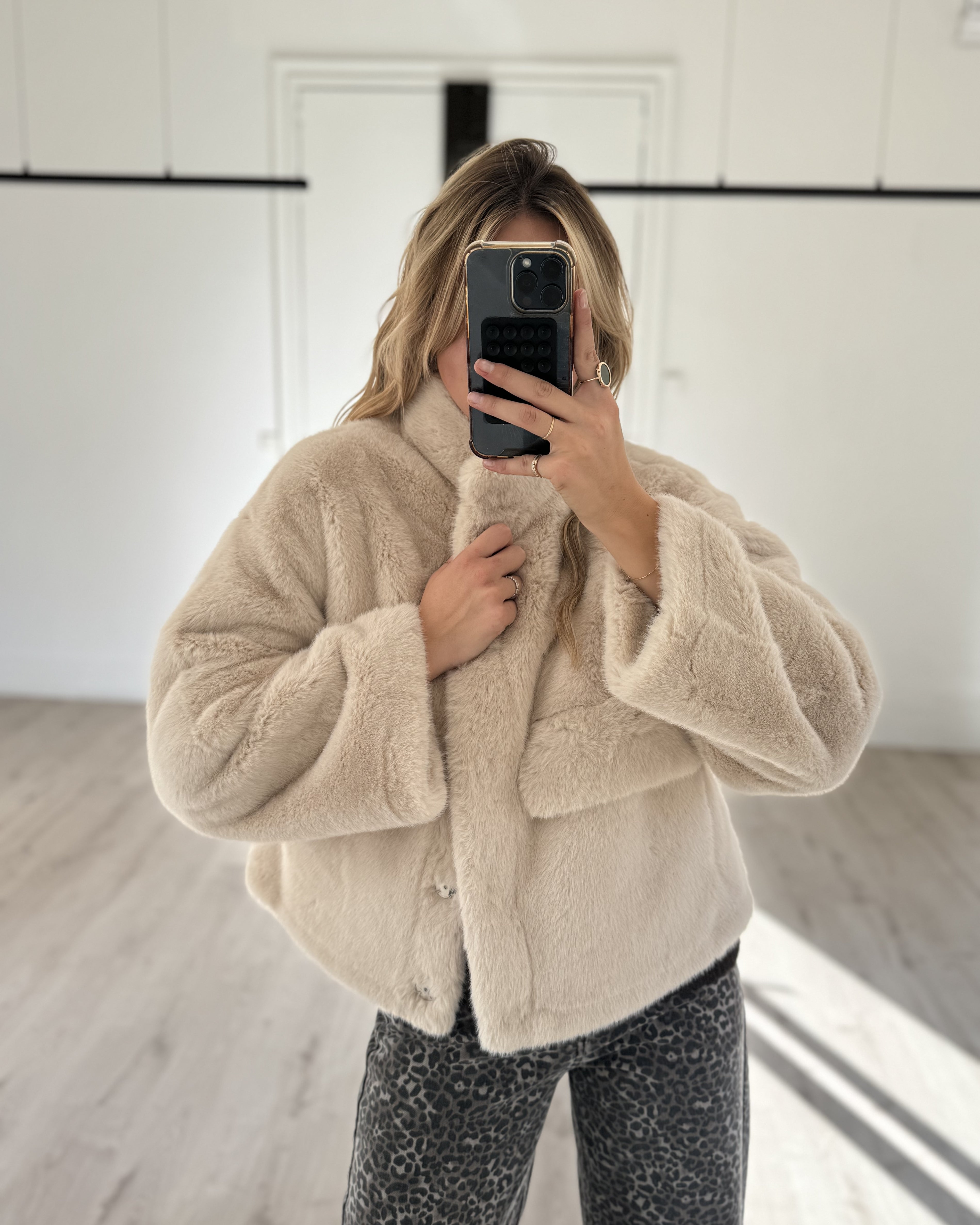 fourrure "capu" écru