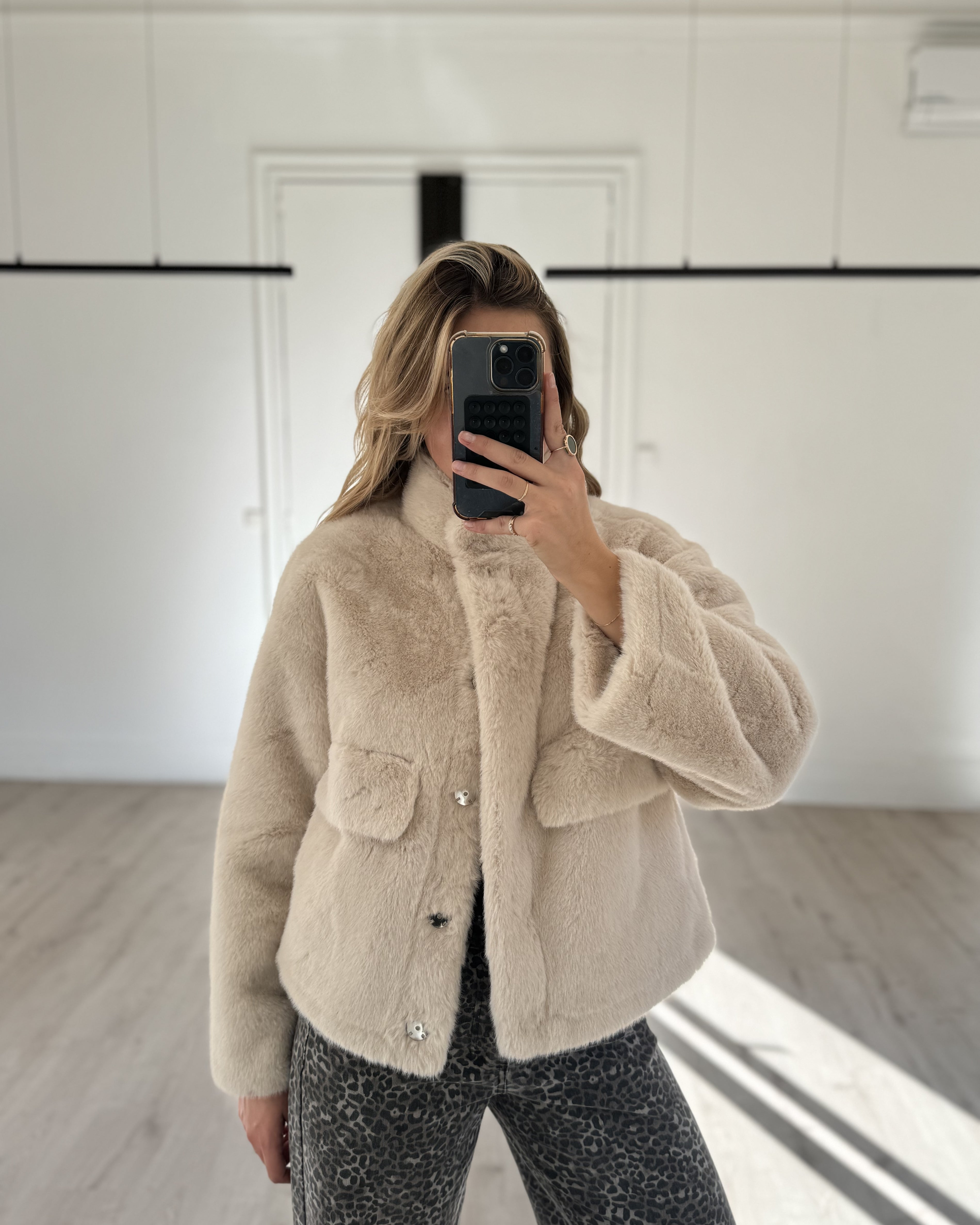 fourrure "capu" écru