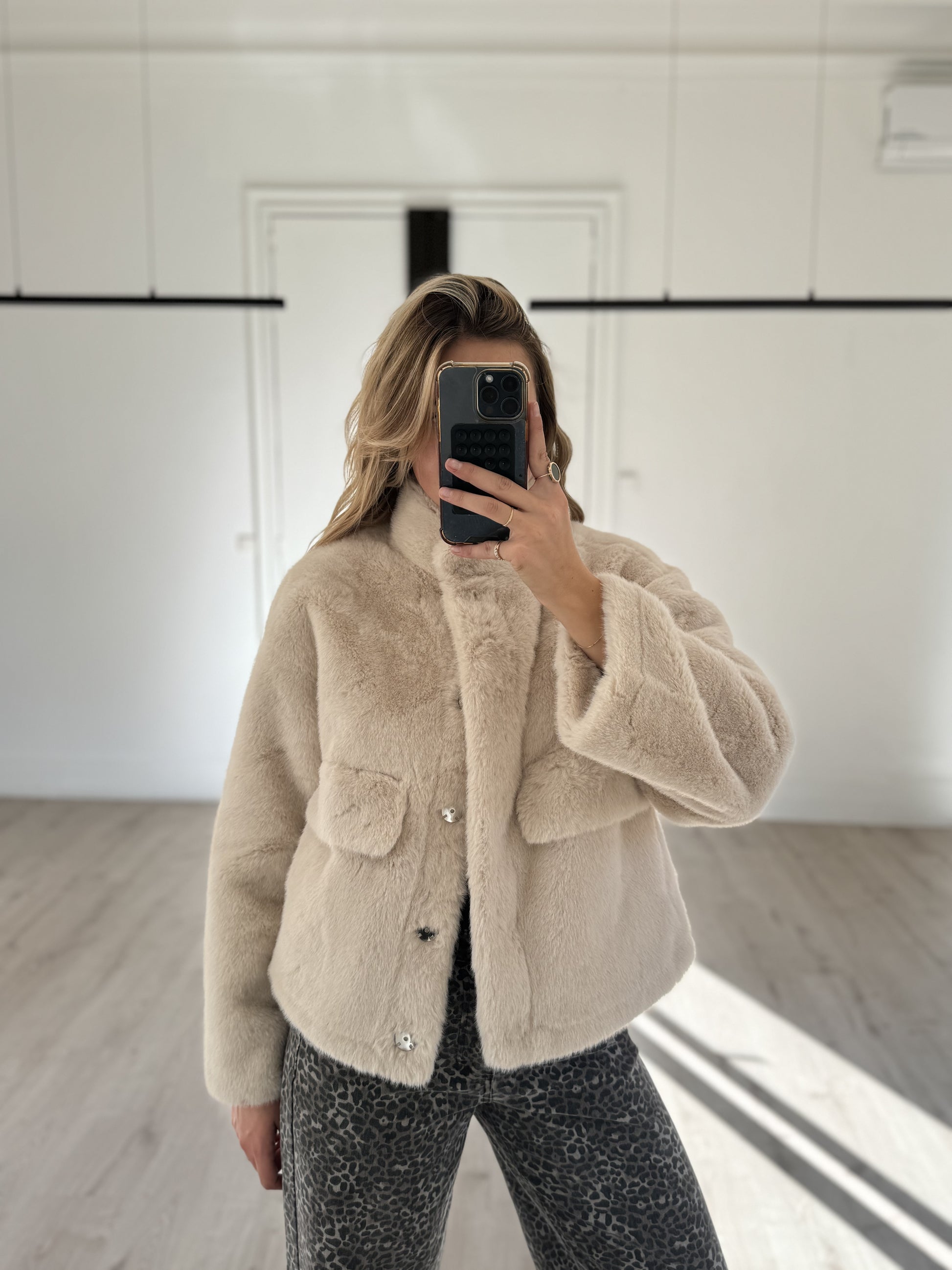 fourrure "capu" écru