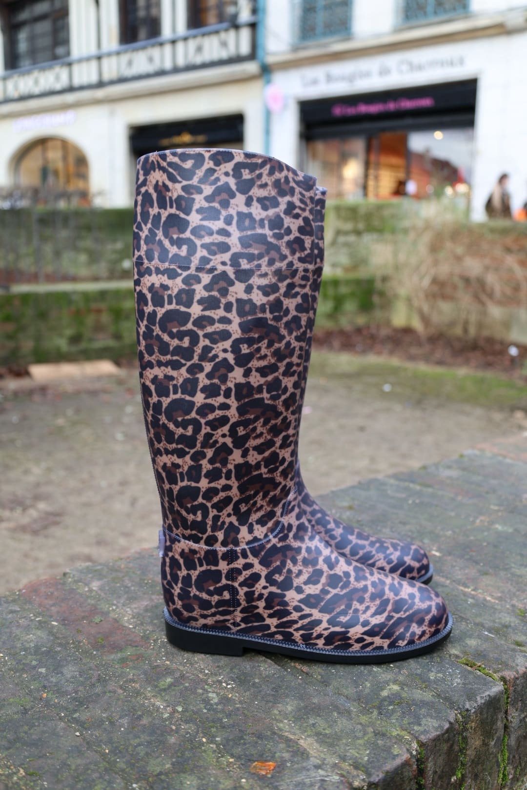 Bottes de pluie léopard