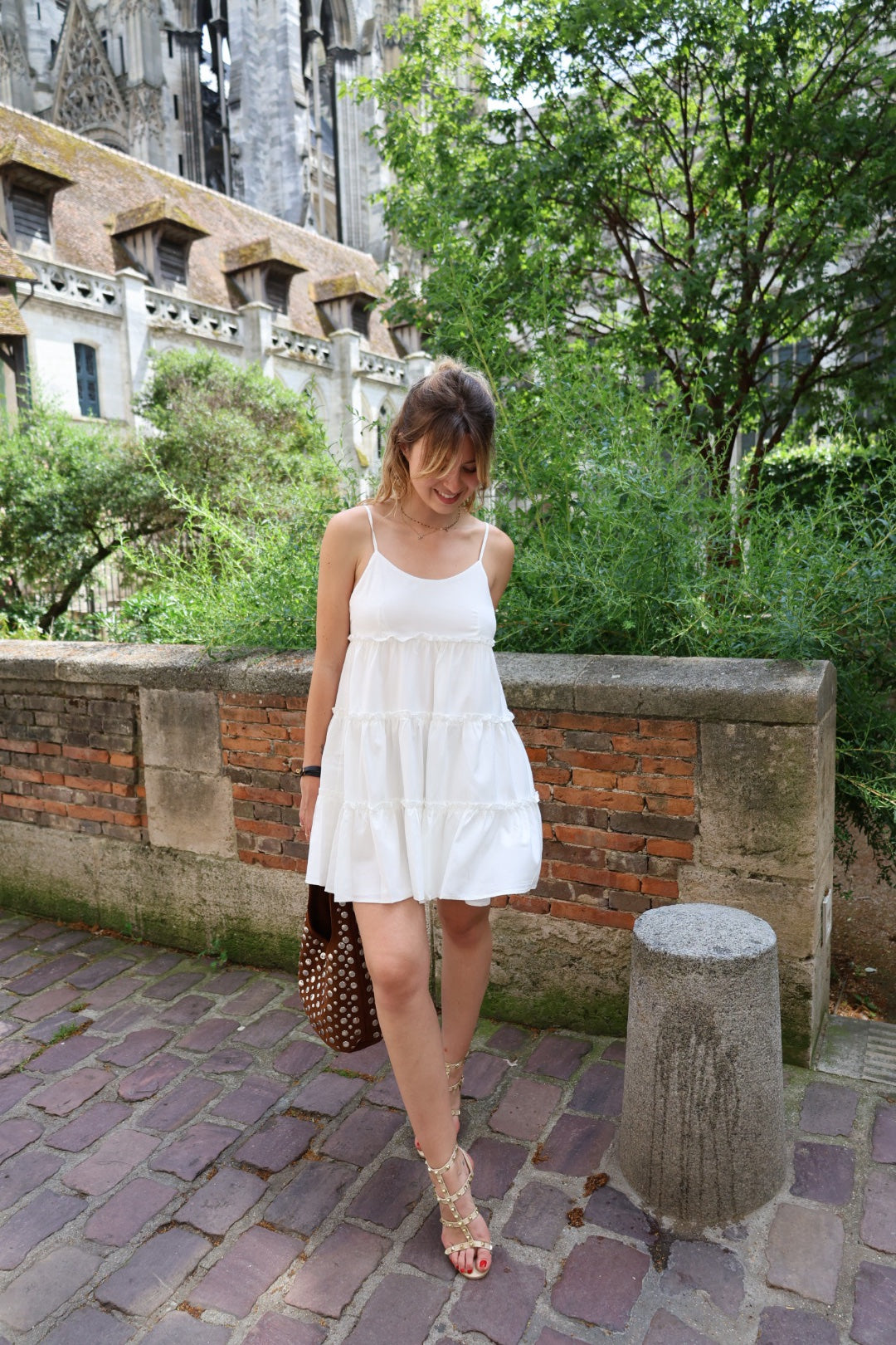 Robe blanche patineuse