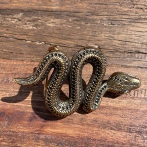 Boucle de ceinture serpent or/argent - Jade & Lisa