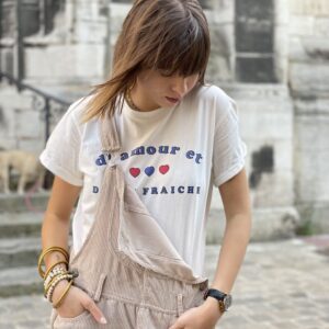 T-shirt "d'amour et d'eau fraiche" jade et lisa