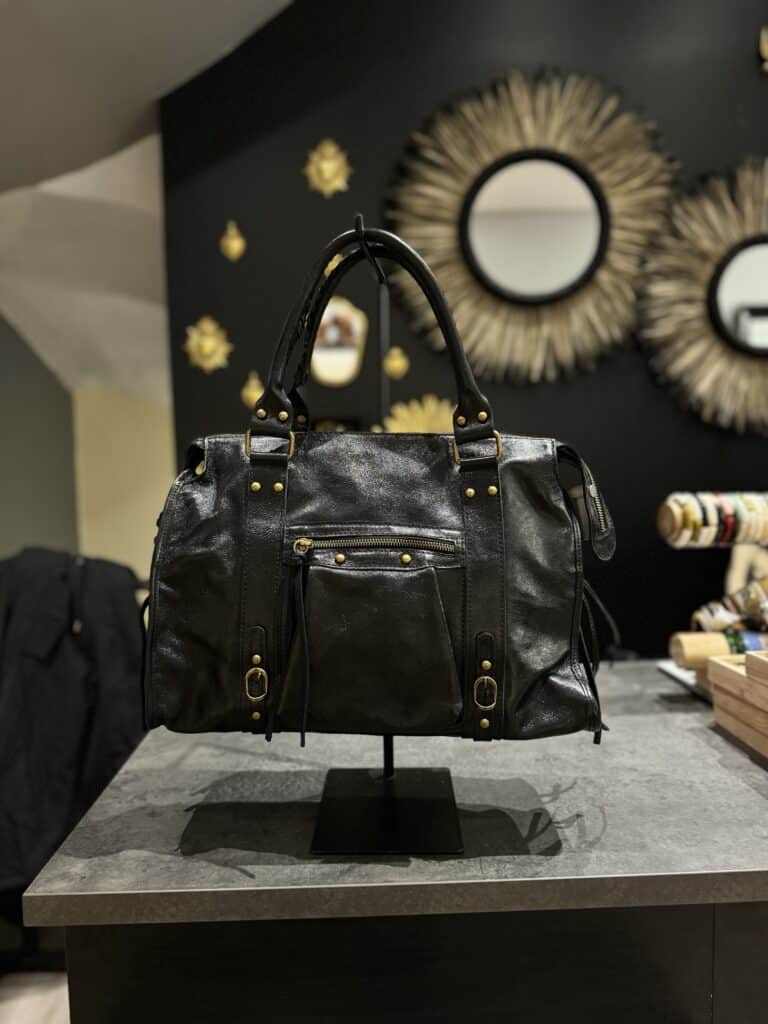 Grand sac MIA noir brillant | Concept Store En Ligne | Jade & Lisa
