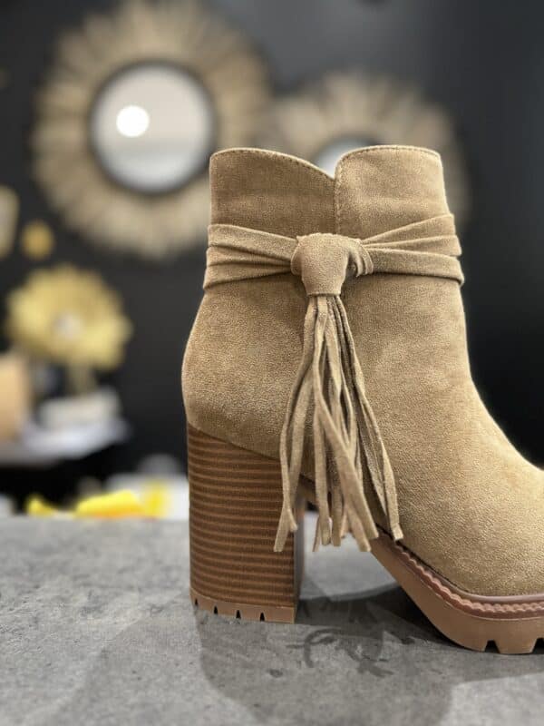 Bottines Carla beige - Jade & Lisa