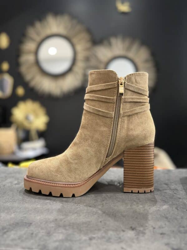 Bottines Carla beige - Jade & Lisa