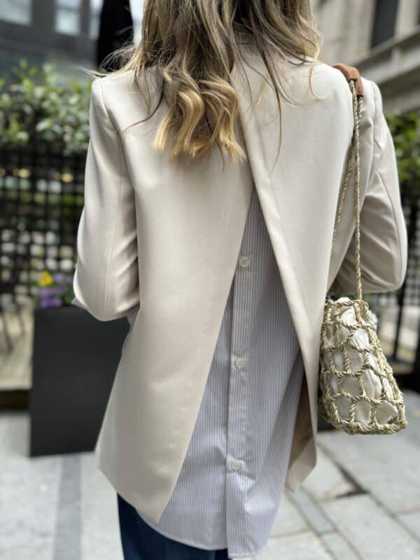 Veste chemise beige « impérial » - Jade & Lisa