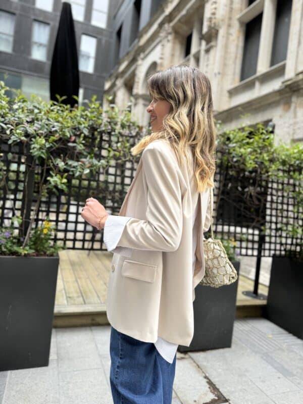 Veste chemise beige « impérial » - Jade & Lisa