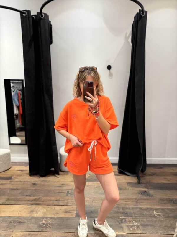 Ensemble sweat « LA » orange - Jade & Lisa