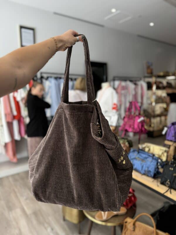 Sac en velours choco - Jade & Lisa