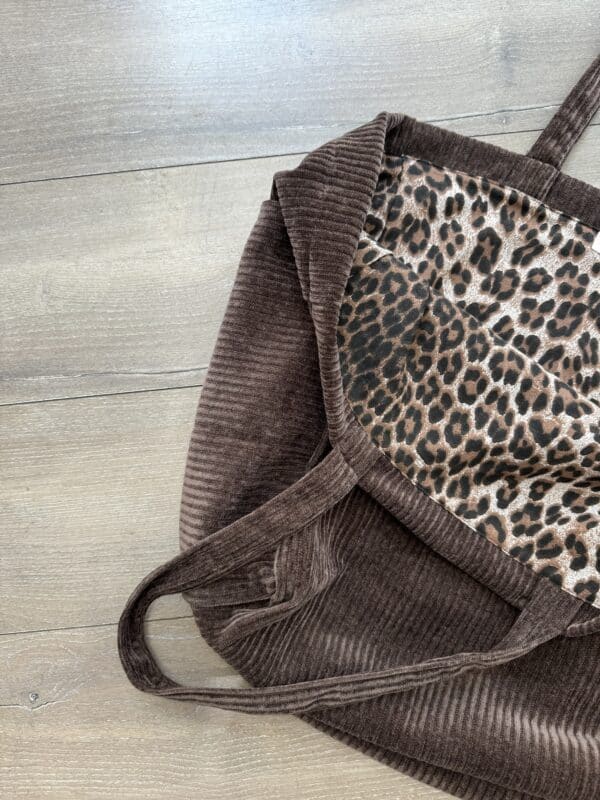 Sac en velours choco - Jade & Lisa