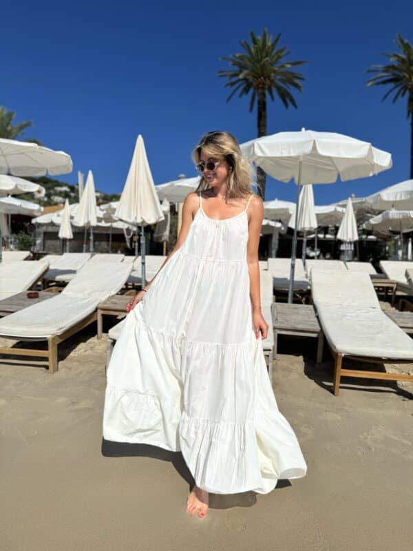 Robe longue blanche « Manon » - Jade & Lisa