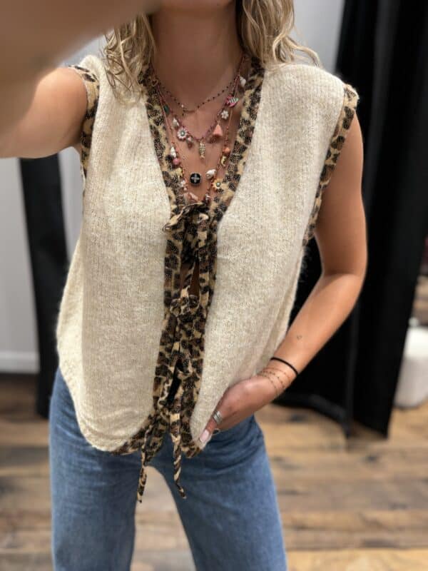 Gilet « ivy » beige - Jade & Lisa