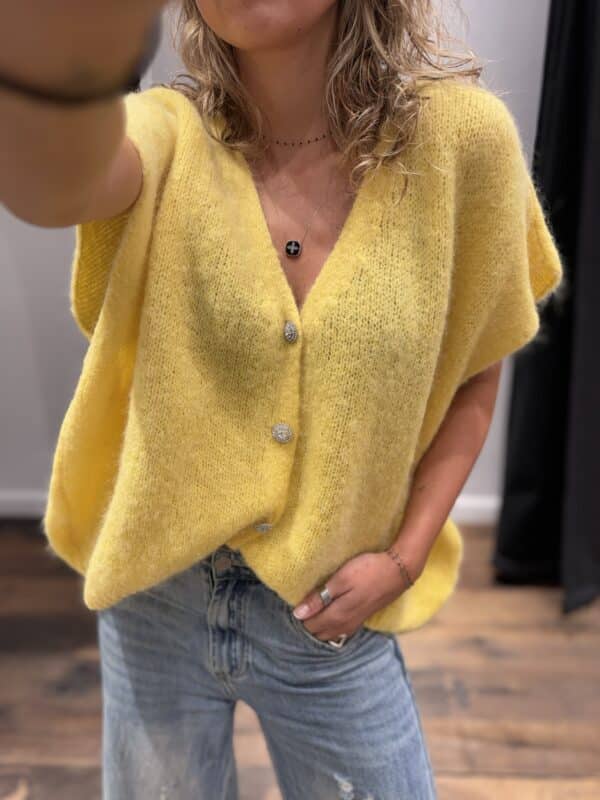 Pull « Ninon » jaune - Jade & Lisa