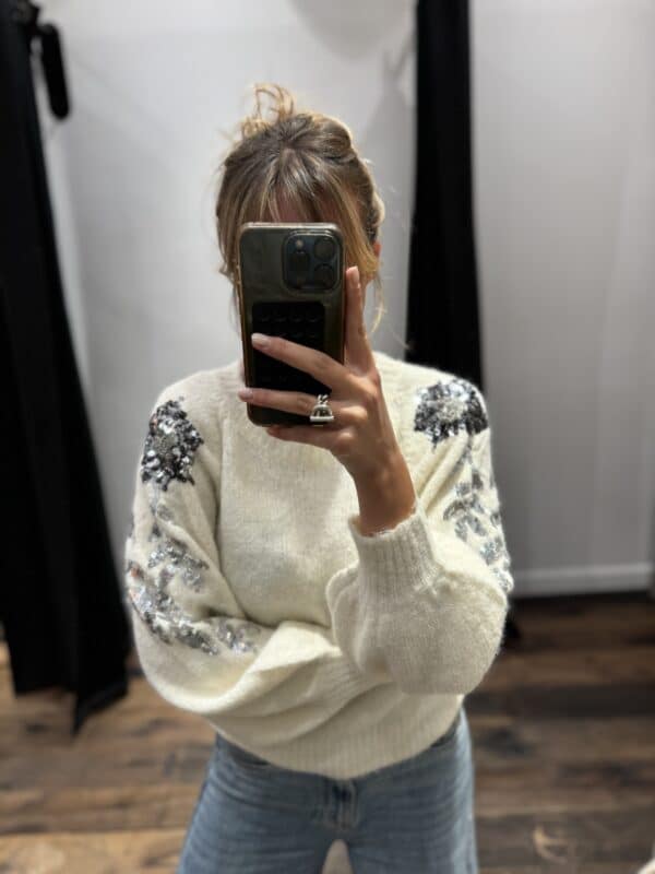 Pull « shiny » beige - Jade & Lisa