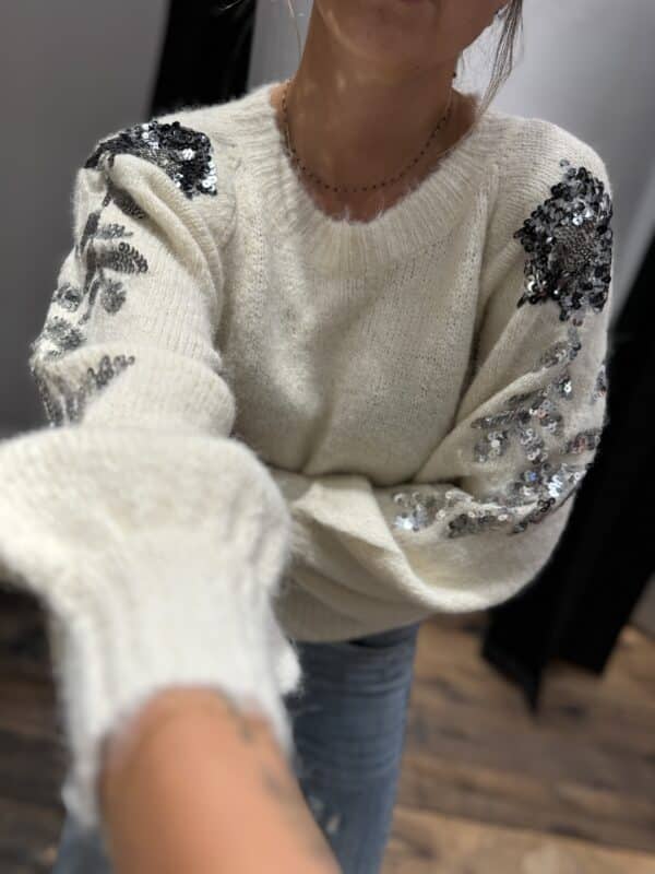 Pull « shiny » beige - Jade & Lisa