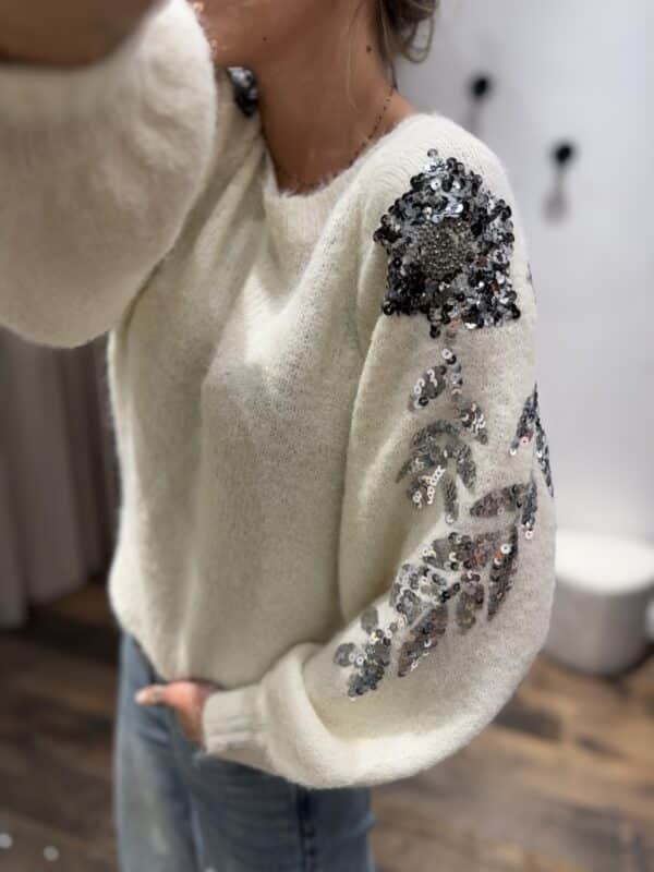 Pull « shiny » beige - Jade & Lisa