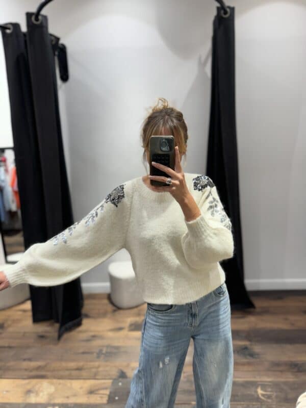 Pull « shiny » beige - Jade & Lisa