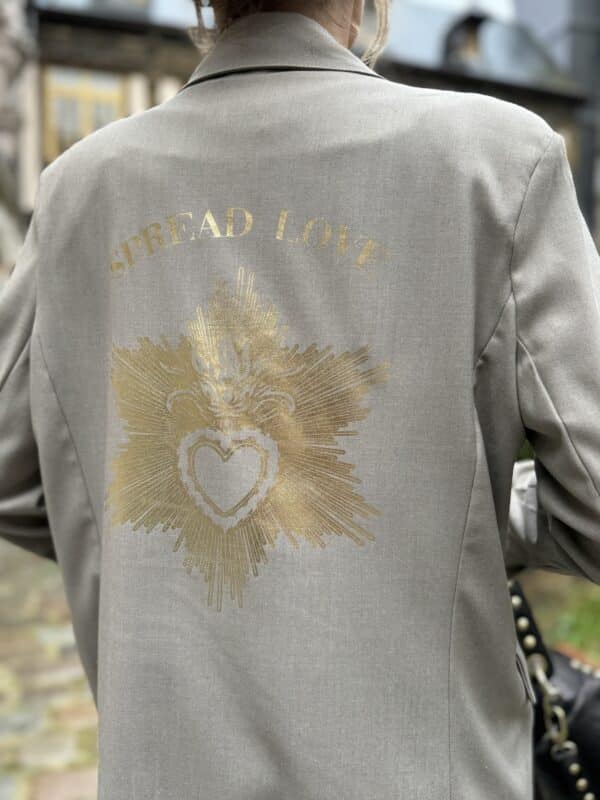 veste beige "spread love" - Jade & Lisa