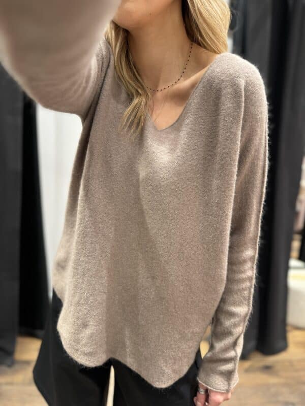 Pull « cam » taupe - Jade & Lisa