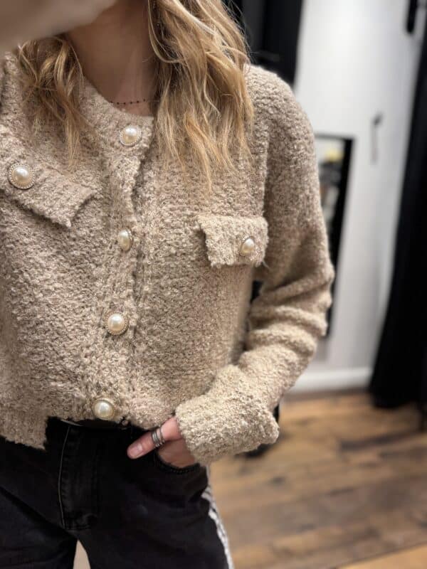 Pull « Billie » taupe - Jade & Lisa