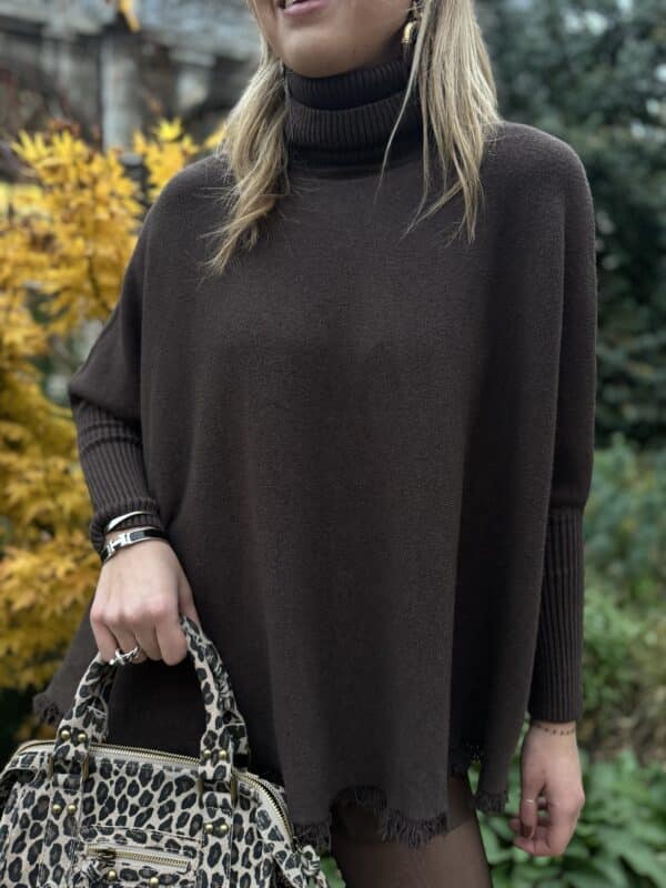 Pull Agathe chocolat - Jade & Lisa