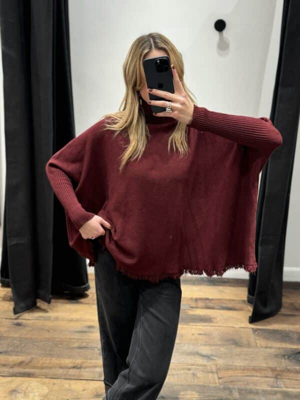 Pull Agathe bordeaux - Jade & Lisa