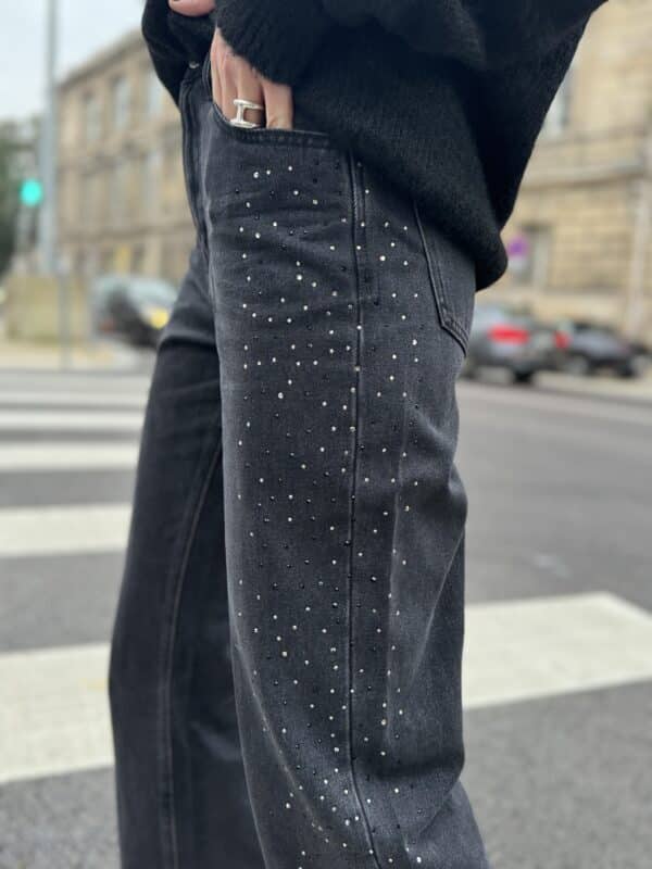 Jeans « Zoé » à strass - Jade & Lisa