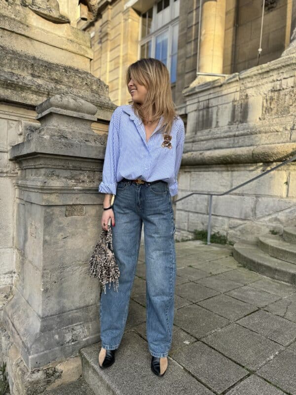 Jeans « baggy » bleu - Jade & Lisa