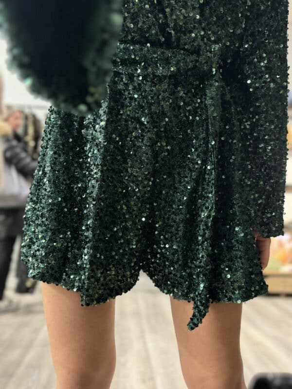 Combi short sequin verte - Jade & Lisa